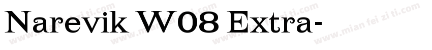 Narevik W08 Extra字体转换